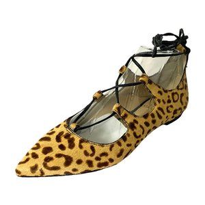 NIB VINCE CAMUTO EMMARI 2 LACE-UP POINTED TOE FLATS